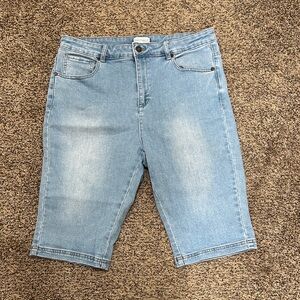 Light Blue Denim Shorts